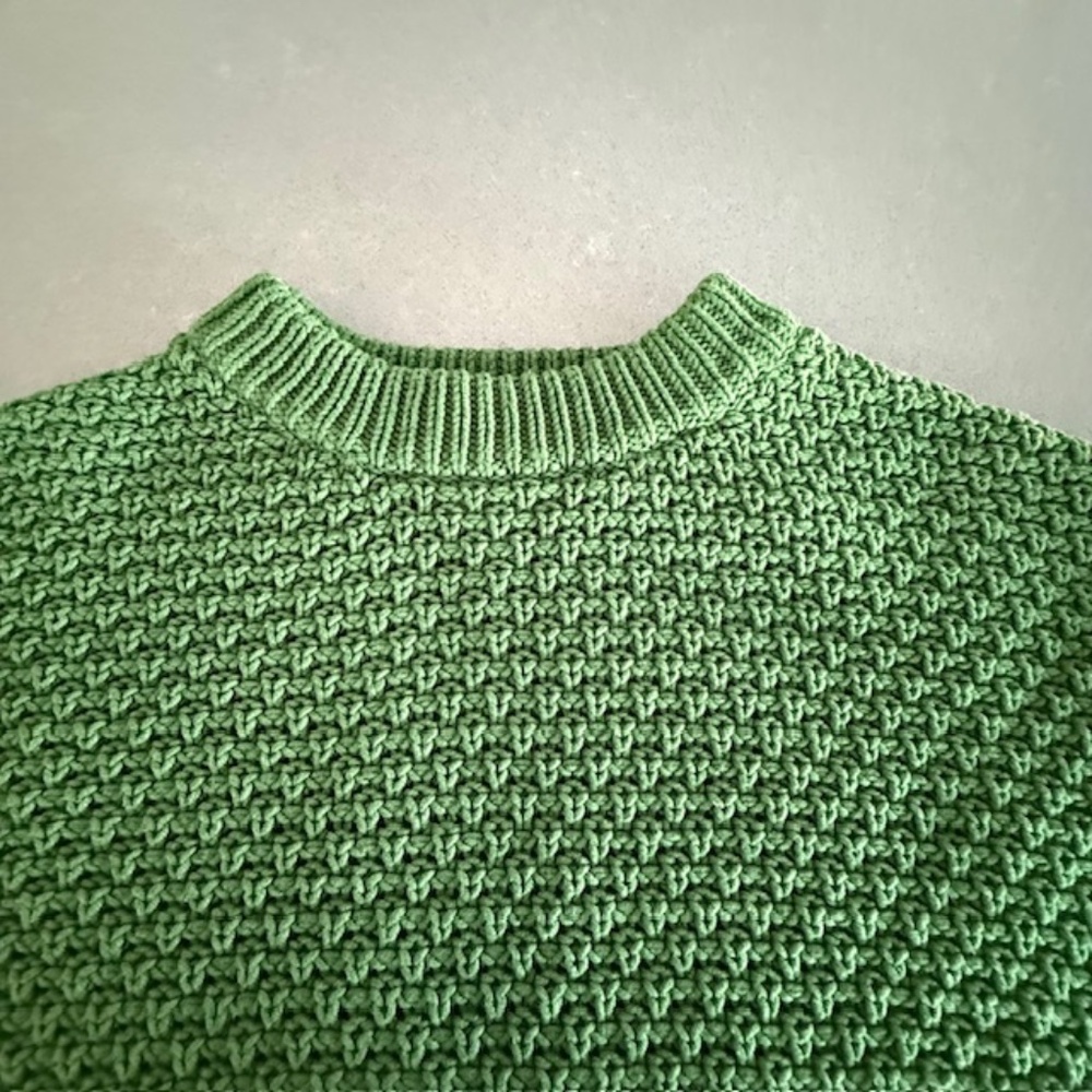 Women's X-Large XL Universal Thread Green Cable Knit Crewneck Sweater EUC - Picture 4 of 7